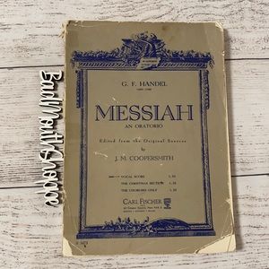 Vintage Antique MESSIAH Christmas Easter Score Sheet Music Book
